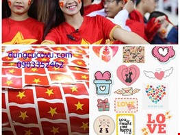 sticker dán mặt, decal dán mặt, miếng dán mặt